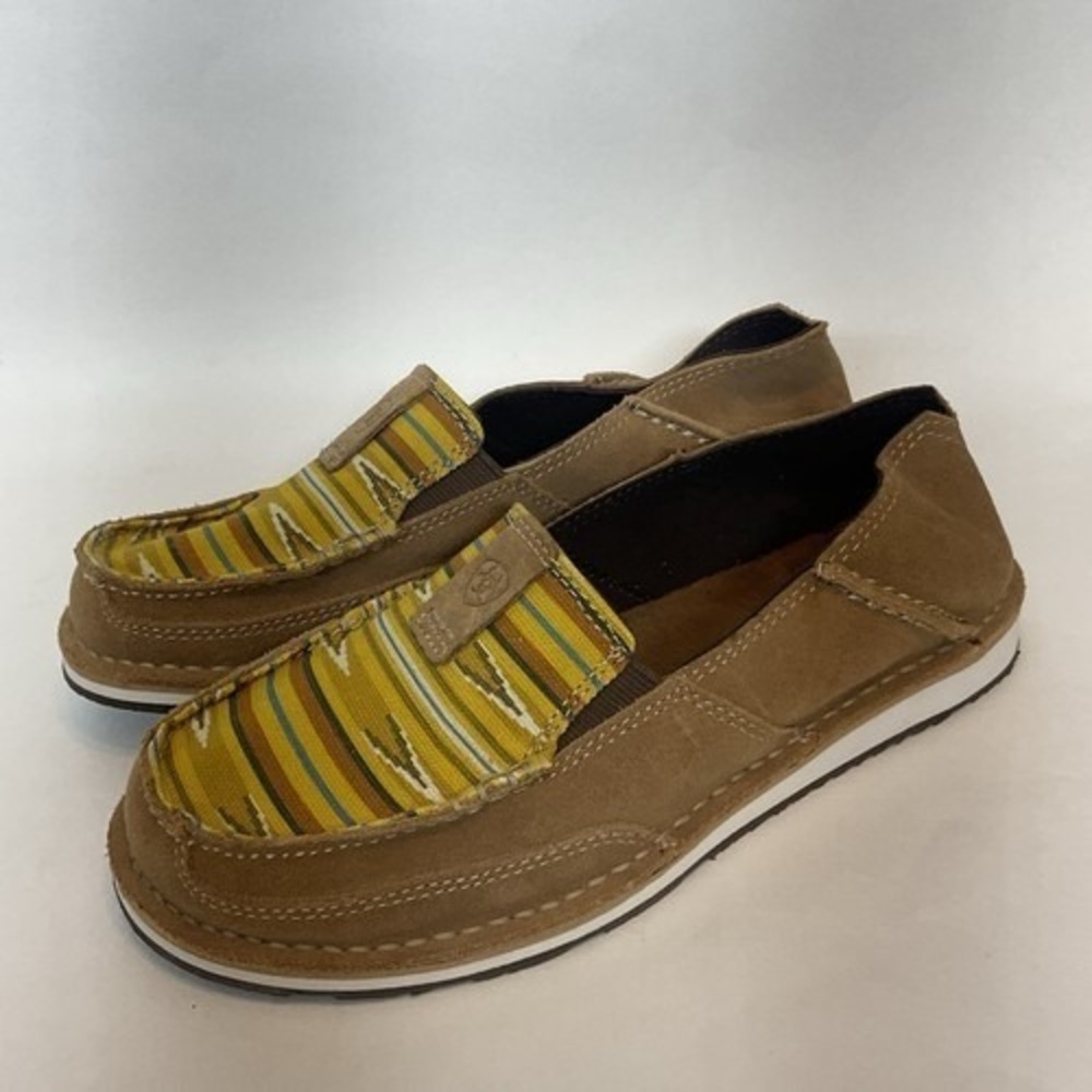 Ariat 10027353 Yellow Tribal Slip On Cruiser Loafer Shoes Women 7B China Leather